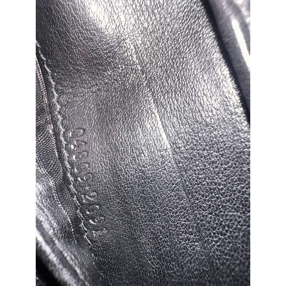 Gucci Tom Ford Era Black Leather Bifold Silver Hardware
